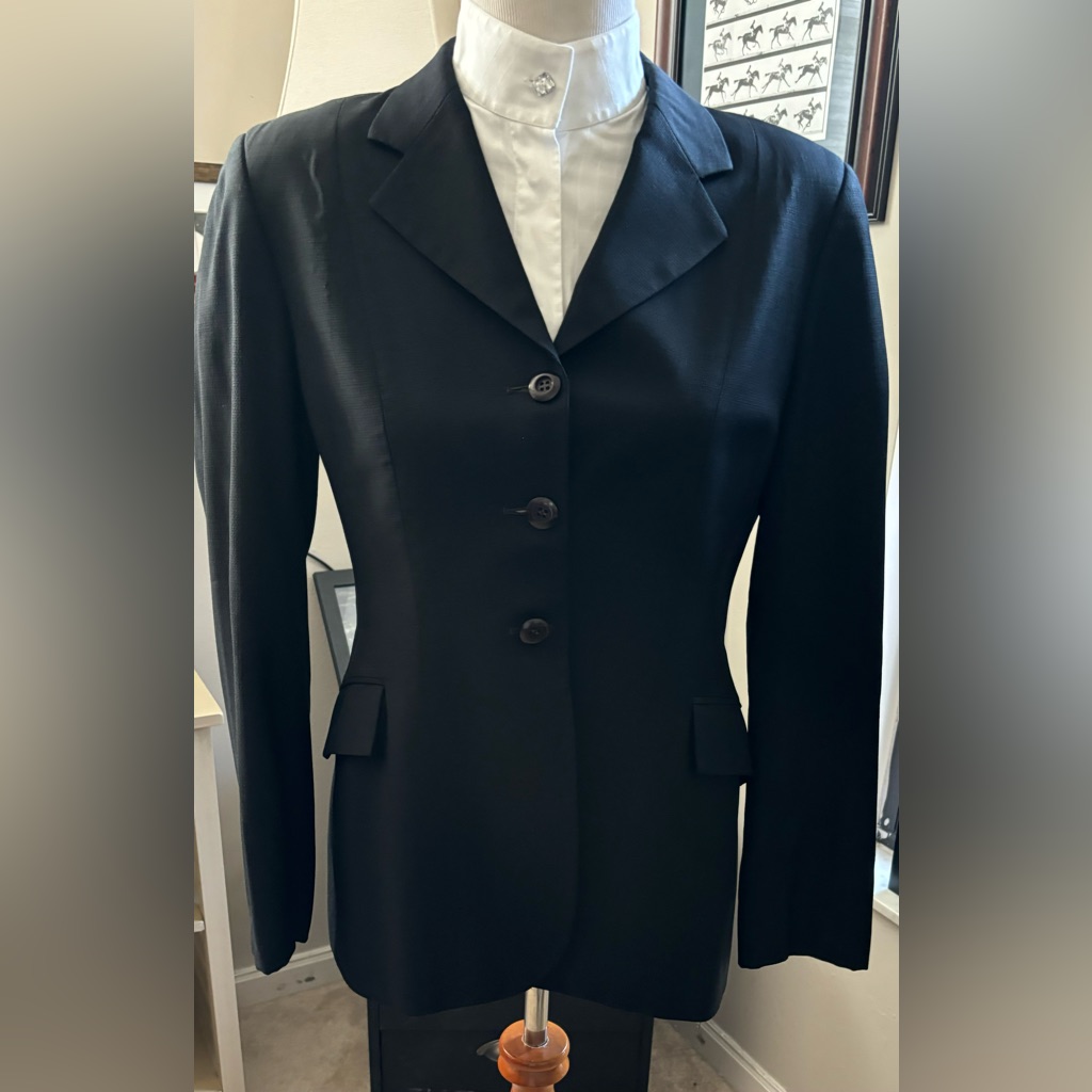 Grand Prix Lightweight Black Textured Show Coat. 14r